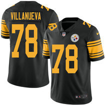 Youth Nike Pittsburgh Steelers #78 Alejandro Villanueva Black Rush Authentic stitched NFL jersey