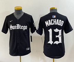 Youth Nike San Diego Padres #13 Manny Machado 5(V) Joint MLB Jersey