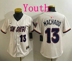 Youth Nike San Diego Padres #13 Manny Machado Cream 2026 City MLB Jersey