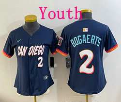 Youth Nike San Diego Padres #2 Xander Bogaerts Button 2026 City Pullover MLB Jersey