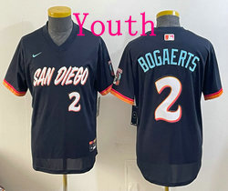 Youth Nike San Diego Padres #2 Xander Bogaerts Obsidian 2026 City Pullover MLB Jersey