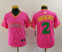 Youth Nike San Diego Padres #2 Xander Bogaerts Pink Joint Authentic Stitched MLB Jersey