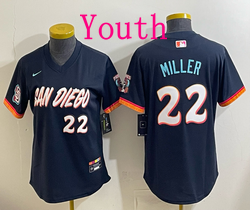 Youth Nike San Diego Padres #22 Mason Miller Black 2026 City Pullover Jersey
