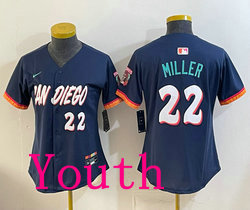Youth Nike San Diego Padres #22 Mason Miller Button 2026 City MLB Jersey