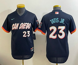 Youth Nike San Diego Padres #23 Fernando Tatis Jr. Black 2026 City Pullover Jersey