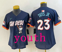 Youth Nike San Diego Padres #23 Fernando Tatis Jr. Navy Hello Kitty Night Jersey