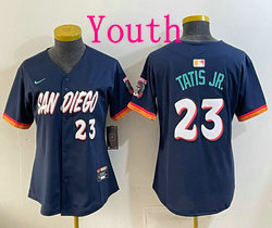 Youth Nike San Diego Padres #23 Fernando Tatis Jr. Button 2026 City MLB Jersey