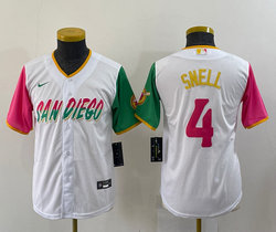 Youth Nike San Diego Padres #4 Blake Snell White 2022 City Authentic Stitched MLB Jersey