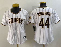 Youth Nike San Diego Padres #44 Joe Musgrove White Authentic Stitched MLB Jersey