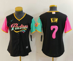 Youth Nike San Diego Padres #7 Ha Seong Kim Black 2022 City Authentic Stitched MLB Jersey