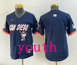 Youth Nike San Diego Padres Blank Kitty Night Jersey