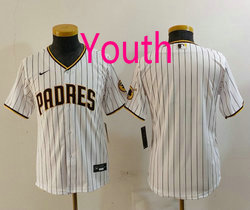Youth Nike San Diego Padres Blank White Authentic Stitched MLB Jersey