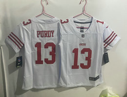 Youth Nike San Francisco 49ers #13 Brock Purdy White Vapor Untouchable Authentic stitched NFL jersey