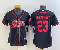 Youth Nike San Francisco 49ers #23 Christian McCaffrey Black Joint baseball jersey