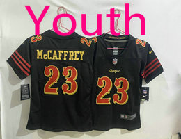Youth Nike San Francisco 49ers #23 Christian McCaffrey Rivalries Stitched Football Jersey