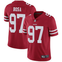 Youth Nike San Francisco 49ers #97 Nick Bosa Red Vapor Untouchable With Team Patch Authentic Stitched NFL Jersey