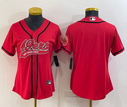 Youth Nike San Francisco 49ers Blank Red Joint Authentic Stitched baseball jersey