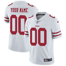 Youth Nike San Francisco 49ers Customized White Limited Vapor Untouchable Authentic Stitched NFL Jerseys