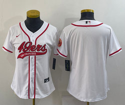 Youth Nike San Francisco 49ers White Joint Authentic Stitched baseball jersey