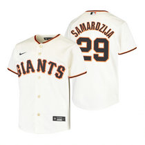 Youth Nike San Francisco Giants #29 Jeff Samardzija Cream Game Authentic Stitched MLB Jersey