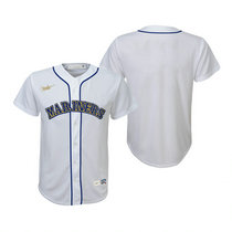 Youth Nike Seattle Mariners #Blank White Cooperstown Collection Game Authentic Stitched MLB jersey