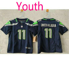 Youth Nike Seattle Seahawks #11 Jaxon Smith-Njigba Blue NFL Jersey