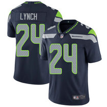 Youth Nike Seattle Seahawks #24 Marshawn Lynch Blue Vapor Untouchable Limited Authentic Stitched NFL Jersey