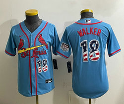 Youth Nike St. Louis Cardinals #18 Jordan Walker Black USA 250 Fourth of July Stitched Baseball Jersey