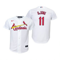 Youth Nike St.Louis Cardinals #11 Paul DeJong White Authentic Stitched MLB Jersey