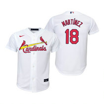 Youth Nike St.Louis Cardinals #18 Carlos Martinez White Authentic Stitched MLB Jersey