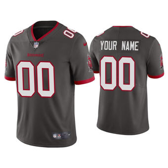 Youth Nike Tampa Bay Buccaneers Customized Gray Vapor Untouchable Authentic Stitched NFL Jerseys
