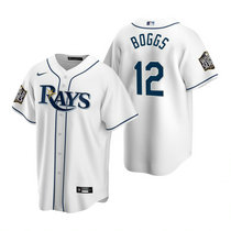 Youth Nike Tampa Bay Rays #12 Wade Boggs White Game 2020 World Series Game MLB jersey