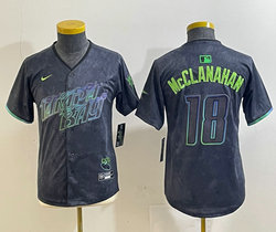 Youth Nike Tampa Bay Rays #18 Shane McClanahan 2024 City Authentic stitched MLB jersey