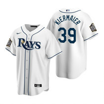 Youth Nike Tampa Bay Rays #39 Kevin Kiermaier White Game 2020 World Series Game MLB jersey