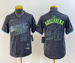 Youth Nike Tampa Bay Rays #56 Randy Arozarena 2024 City Authentic stitched MLB jersey