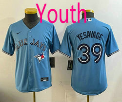 Youth Nike Toronto Blue Jays #39 Trey Yesavage Light Blue Baseball Jersey