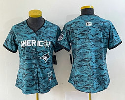 Youth Nike Toronto Blue Jays Blank Teal 2023 All-Star Logo in front Stitched Baseball Jersey