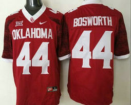 Youth Oklahoma Sooners #44 Brian Bosworth Red New Authentic Stitched NCAA Jerseys