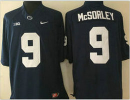 Youth Penn State Nittany Lions #9 Trace McSorley Blue Authentic Stitched College Football Jersey