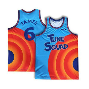 Youth Space Jam Tune Squad #6 Lebron James new Authentic Stitched NBA Jersey