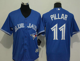 Youth Toronto Blue Jays #11 Kevin Pillar Blue New Majestic Authentic Stitched MLB Jersey