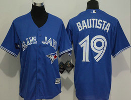 Youth Toronto Blue Jays #19 Jose Bautista Blue New Majestic Authentic Stitched MLB Jersey