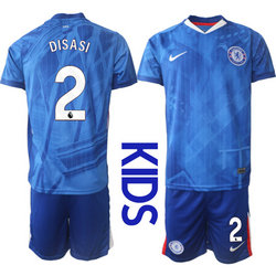 kids 2025-26 Chelsea #2 DISASI Home Soccer Club Jersey