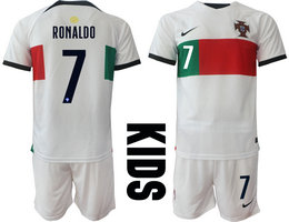 kids Portugal #7 RONALDO Away goalkeeper soccer jerseys