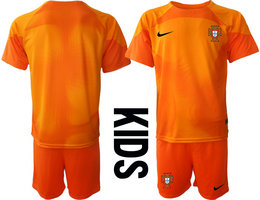 kids Portugal red sleeve goalkeeper soccer jerseys